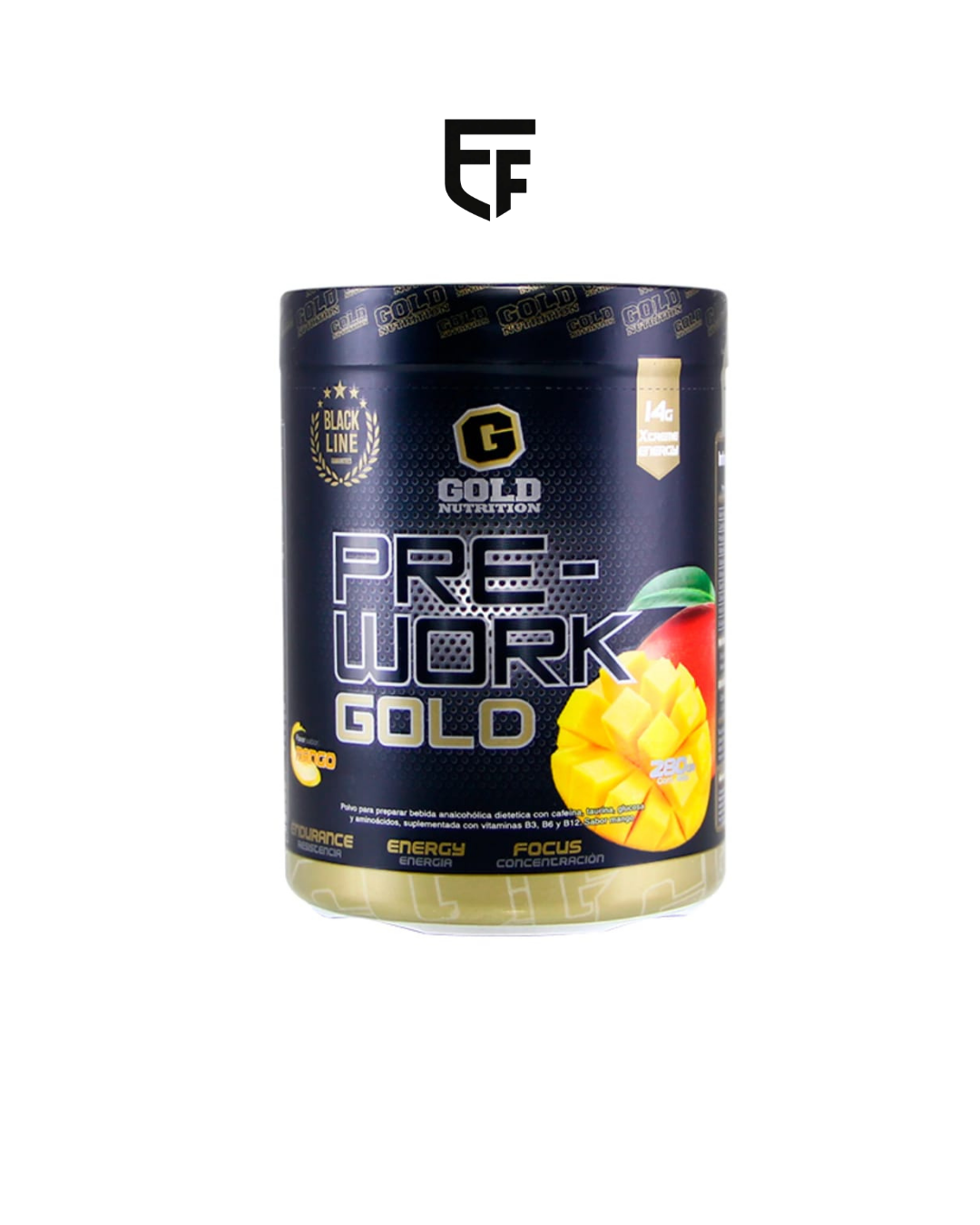 PRE WORK X280G SABOR MANGO - GOLD NUTRITION