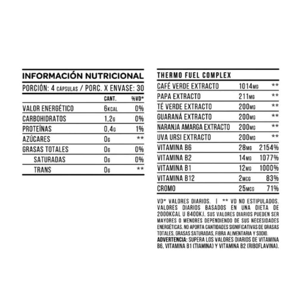 THERMO FUEL MAX X120CAPS - STAR NUTRITION — foto 2