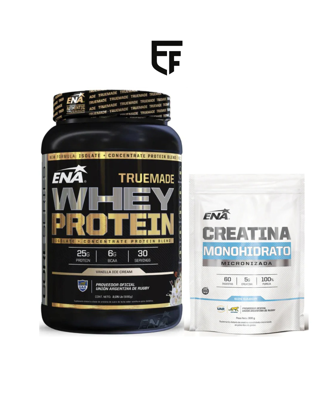 COMBO ENA TRUEMADE WHEY PROTEIN 2LB + CREATINA DOYPACK 300 Gr