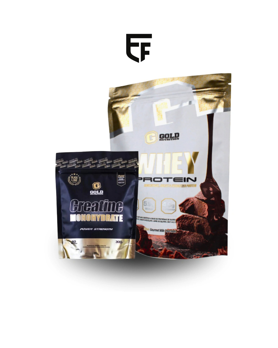 COMBO GOLD NUTRITION WHEY PROTEIN 2LB + CREATINA 300 Gr